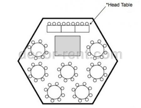 Hexagon Tent Layout Option Two