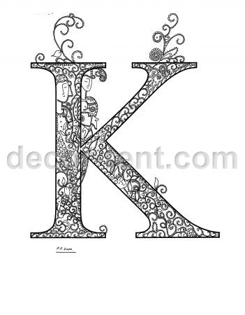 Personal Initial K. (Indian Ink, Paper).
