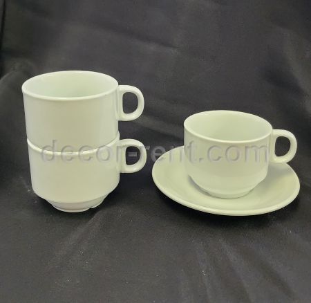 Stackable Cup and Saucer Rental