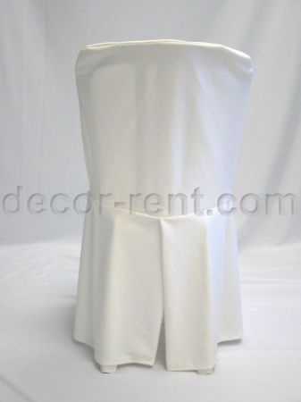 White Bistro Chair Cover