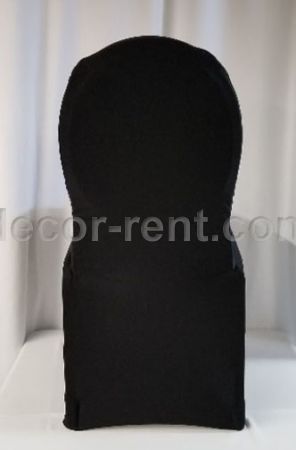Black Stretch Spandex Chair Cover