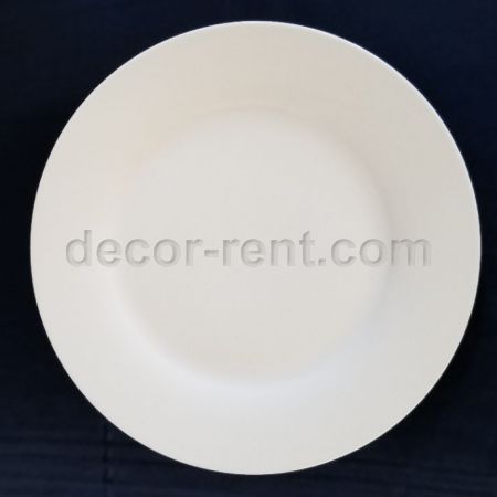 10 inch White Dinner Plate Rental