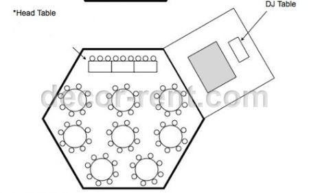 Hexagon Tent Layout Option Three