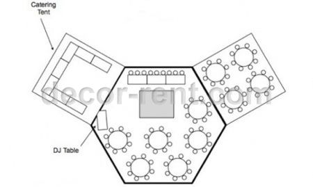 Hexagon Tent Layout Option Four