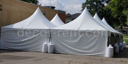 Solid sidewall for your tent rental
